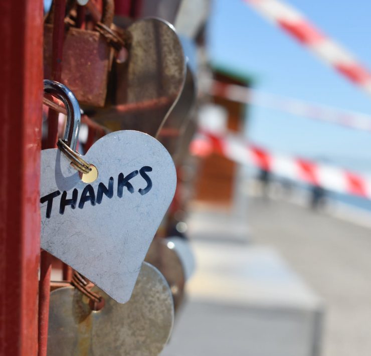 silver colored heart lock bridge