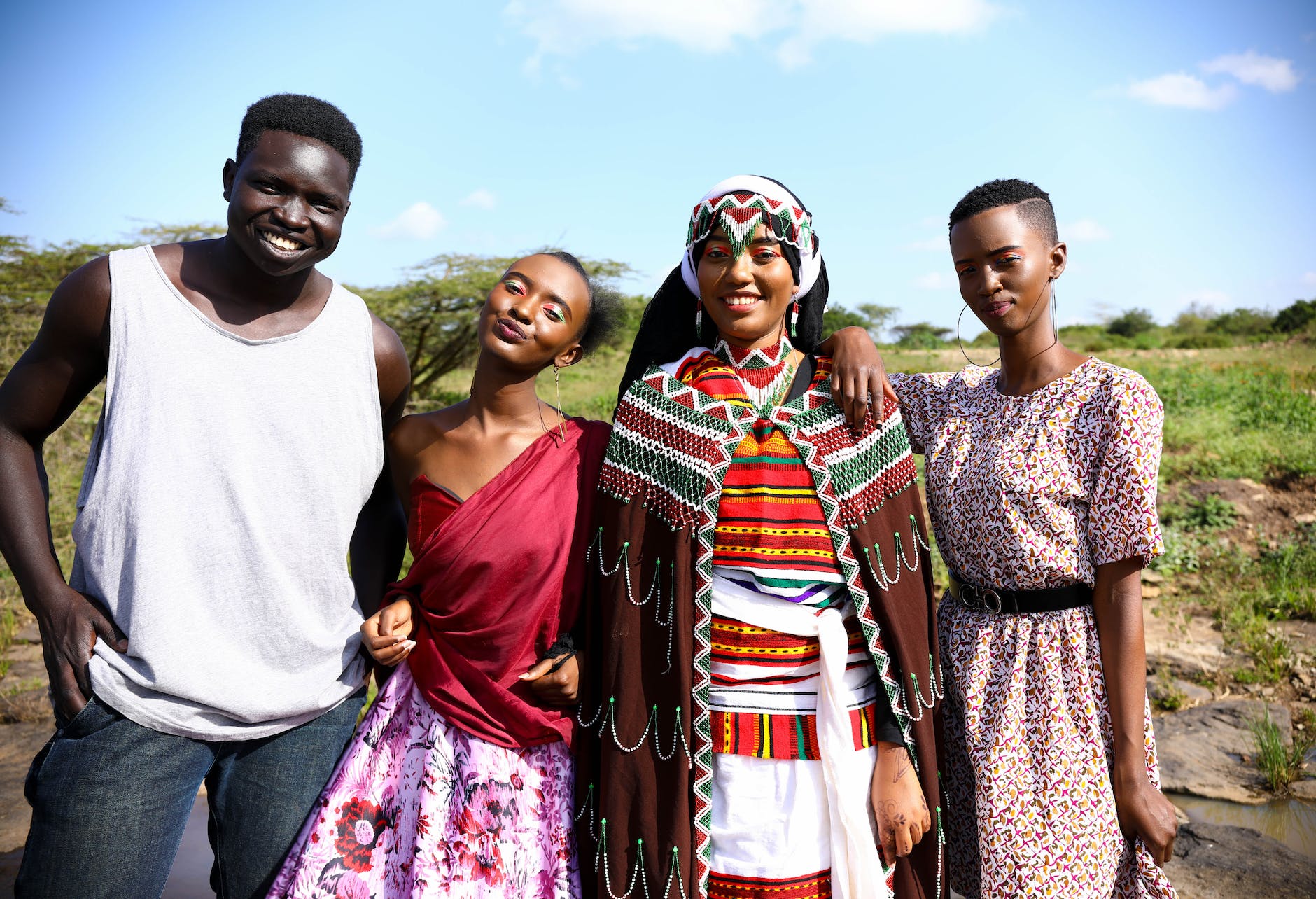 portrait of people smiling