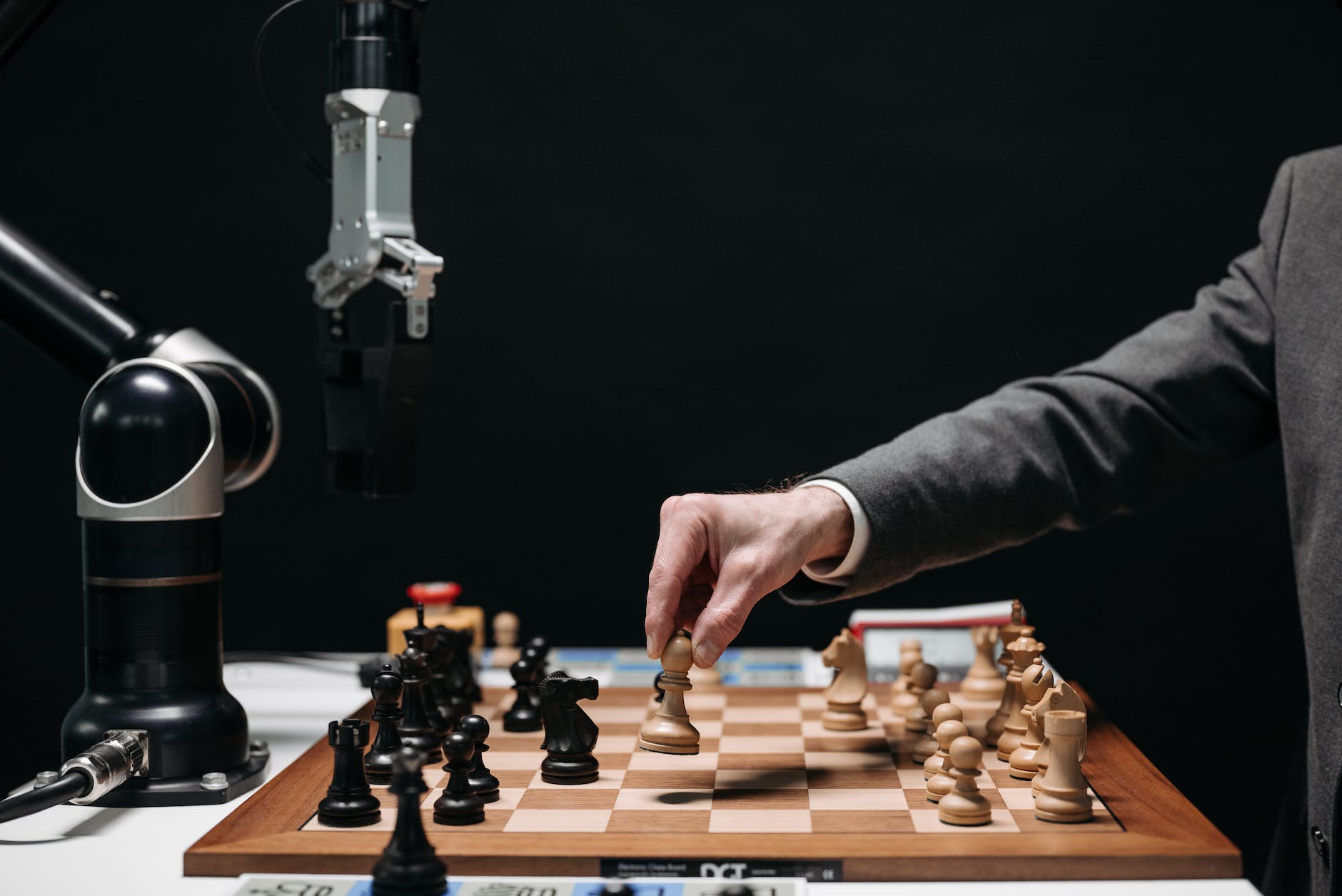 a person playing chess