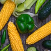 sweetcorn and bell pepper