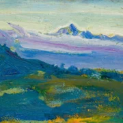 Mount Kenya, oil painting