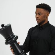 light man black portrait