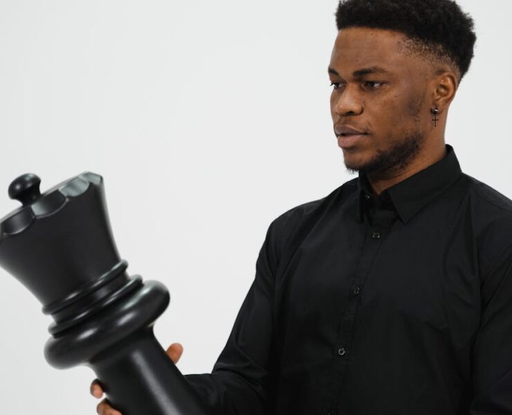 light man black portrait