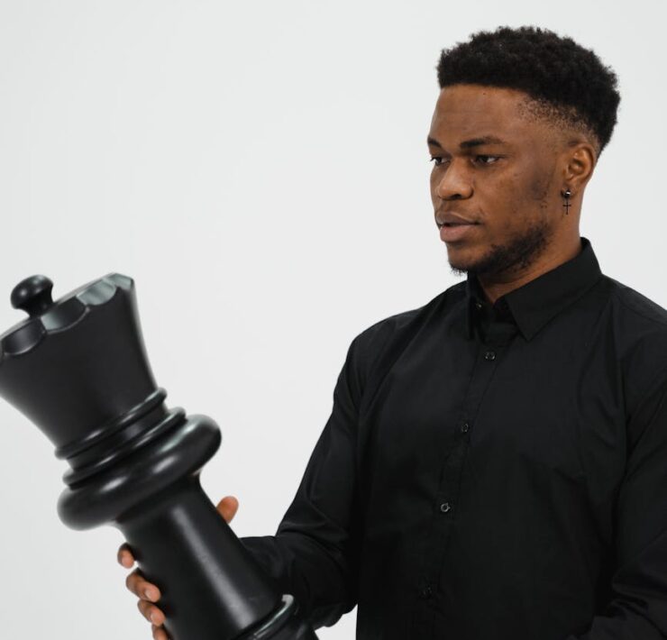 light man black portrait